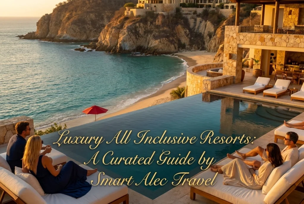 Professional header image for list-based article: Luxury All Inclusive Resorts: A Curated Guide by Smart Al...