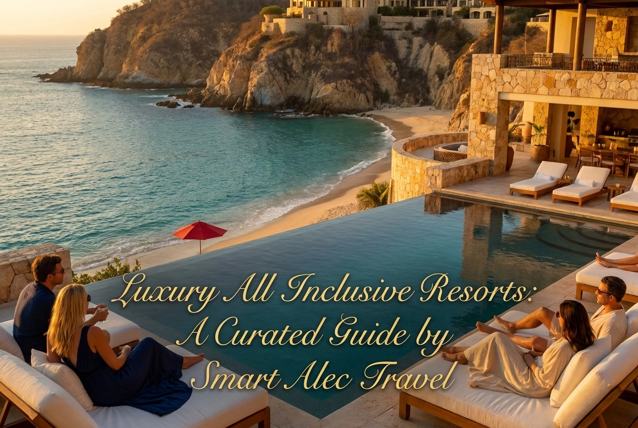 Professional header image for list-based article: Luxury All Inclusive Resorts: A Curated Guide by Smart Al...