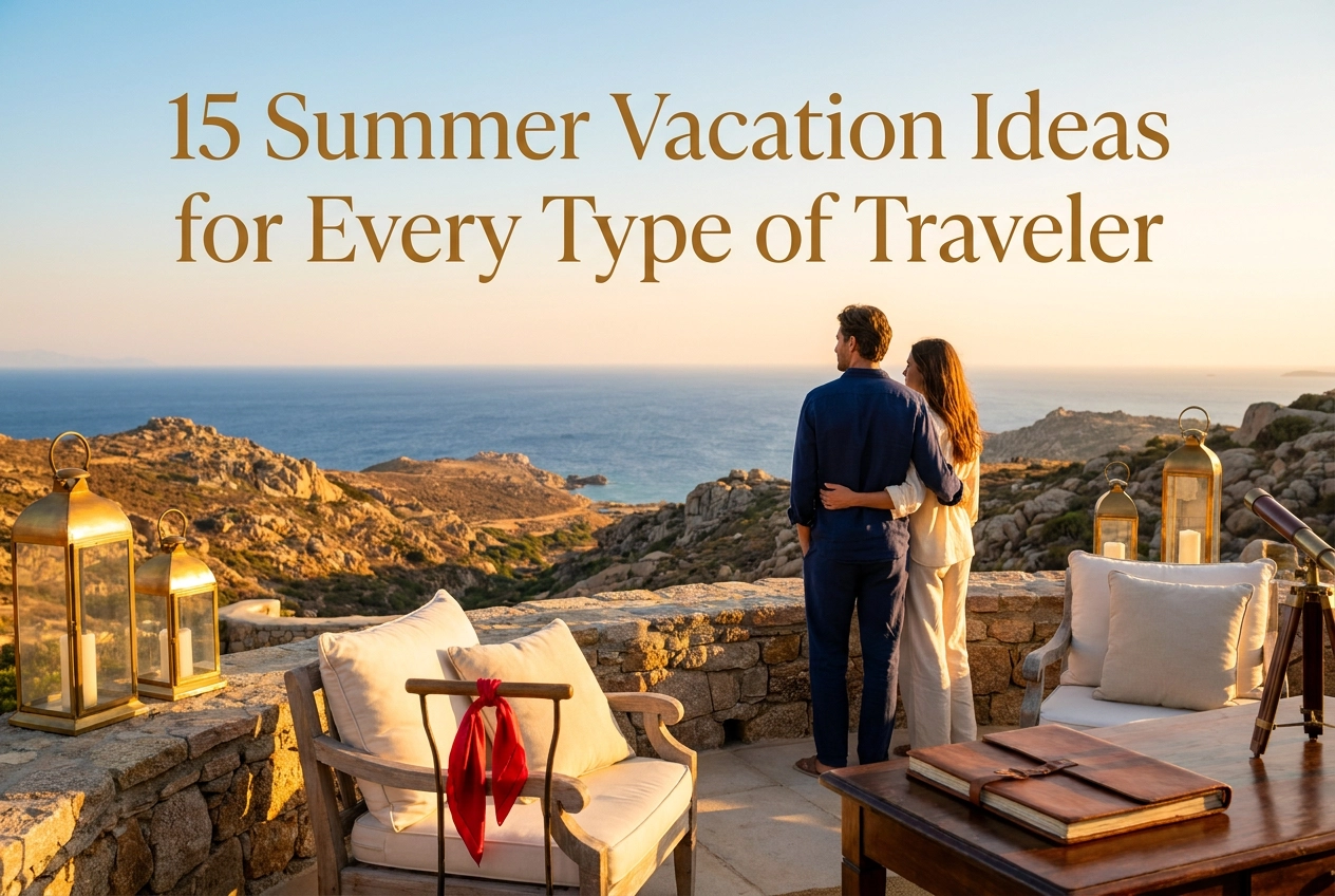 15 Summer Vacation Ideas for Every Type of Traveler Professional header image for list-based article: 15 Summer Vacation Ideas for Every Type of Traveler