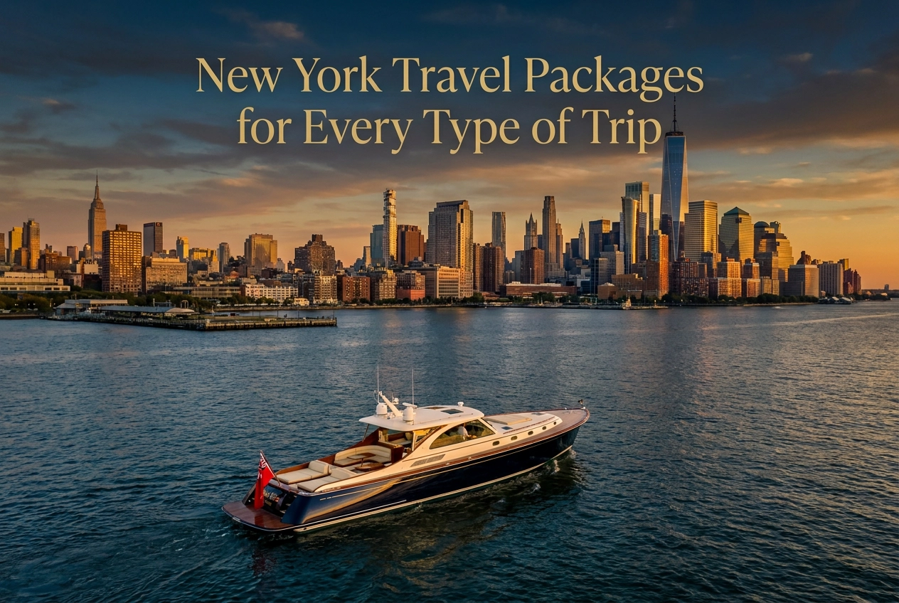 Professional header image for list-based article: New York Travel Packages for Every Type of Trip